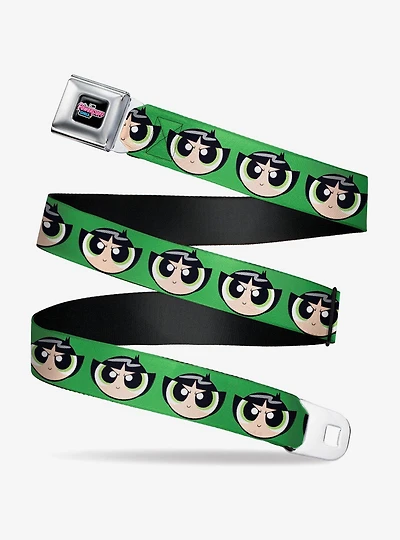 The Powerpuff Girls Buttercup Face Close Up Youth Seatbelt Belt