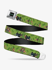 Rick And Morty Pickle Rick Rat Suit Youth Seatbelt Belt