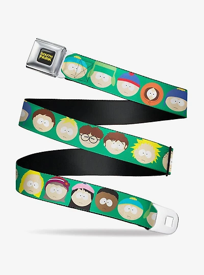 South Park Kids Faces Youth Seatbelt Belt