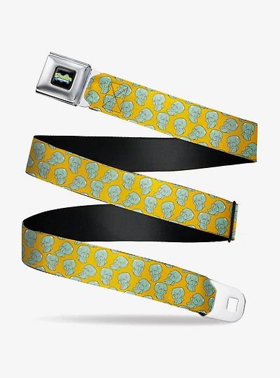 SpongeBob SquarePants Handsome Squidward Face Scattered Youth Seatbelt Belt