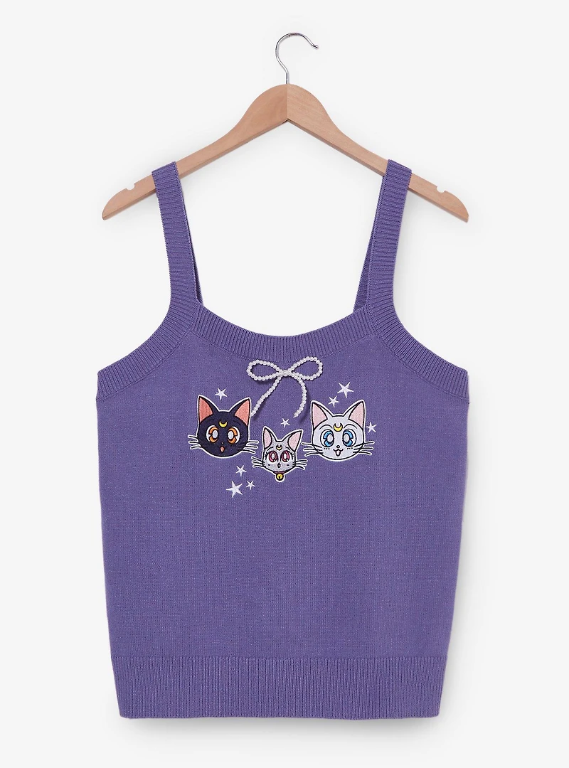 Pretty Guardian Sailor Moon Luna, Artemis, & Diana Women's Plus Knit Tank - BoxLunch Exclusive