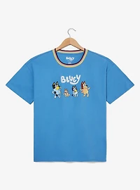 Bluey Heeler Family Group Portrait Women's Plus T-Shirt - BoxLunch Exclusive
