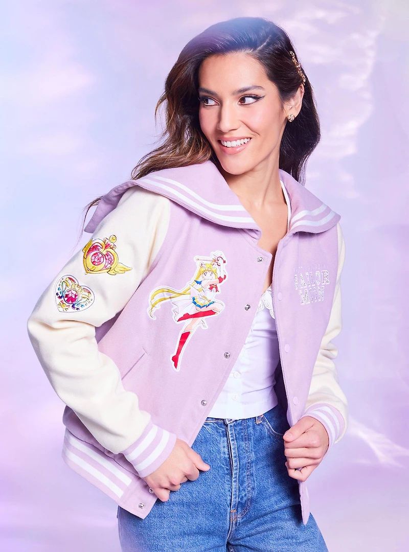 Pretty Guardian Sailor Moon Icons Women's Varsity Jacket - BoxLunch Exclusive