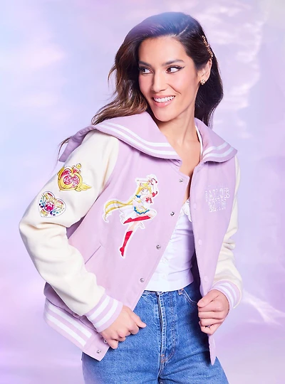 Pretty Guardian Sailor Moon Icons Women's Varsity Jacket - BoxLunch Exclusive