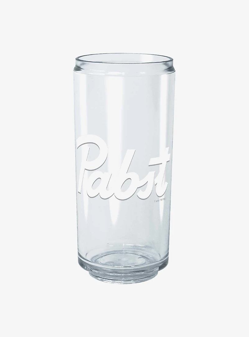 Pabst Blue Ribbon Script Logo Can Cup
