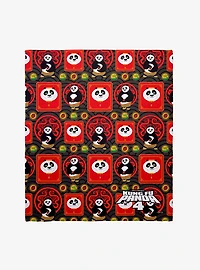 Kung Fu Panda 4 Spirit Of The Dragon Warrior Throw Blanket