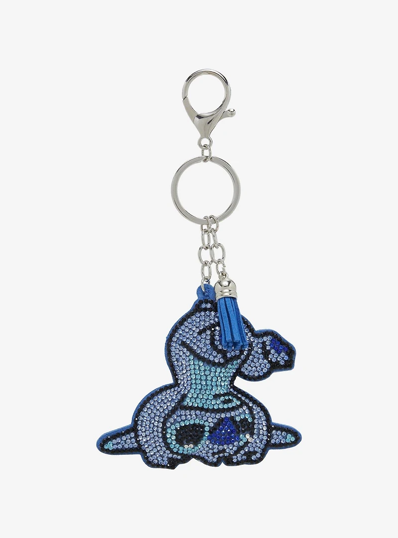 Disney Lilo & Stitch Rhinestone Stitch Puffed Tassel Keychain