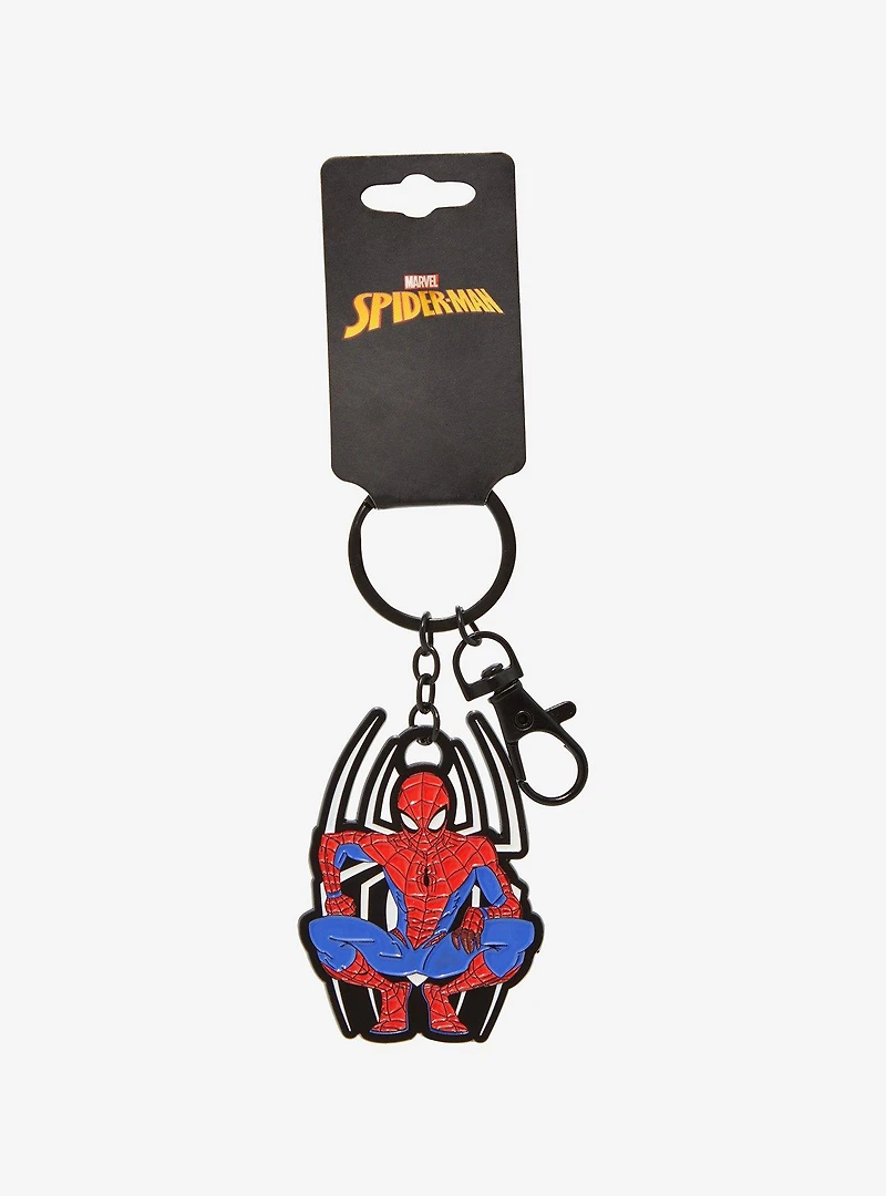 Marvel Spider-Man Logo Pose Keychain