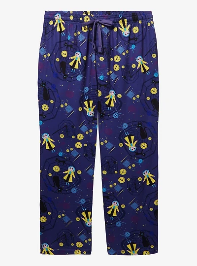 Coraline Buttons & Doll Allover Print Women's Plus Sleep Pants - BoxLunch Exclusive