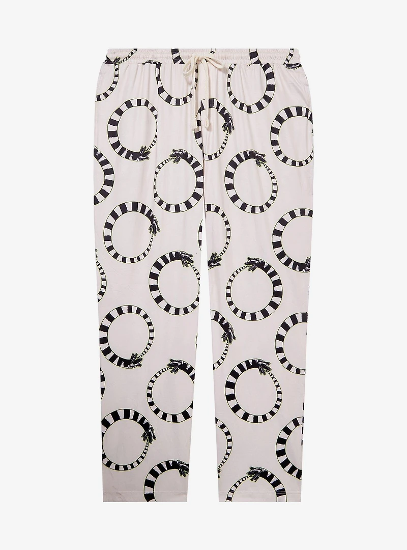 Beetlejuice Sandworm Allover Print Women's Plus Sleep Pants - BoxLunch Exclusive