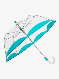 Auto Open Bubble Stick Umbrella Turquoise