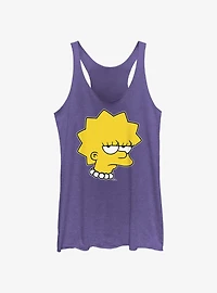 The Simpsons Unamused Lisa Womens Tank Top