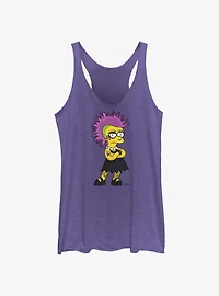 The Simpsons Punk Lisa Womens Tank Top