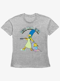 The Simpsons Best Mom Ever Womens Straight Fit T-Shirt