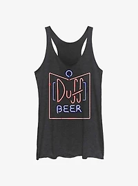 The Simpsons Duff Beer Sign Womens Tank Top