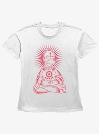 The Simpsons Zen Homer Womens Straight Fit T-Shirt