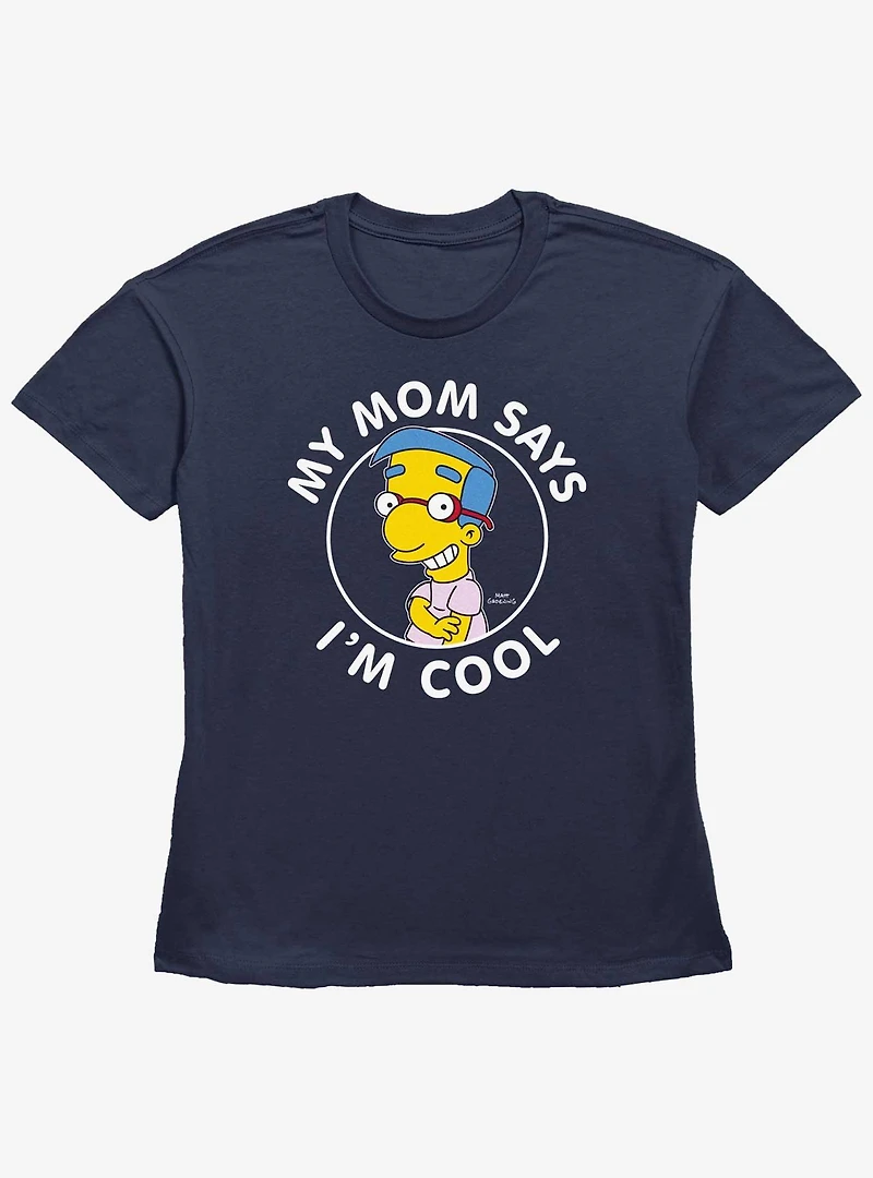 The Simpsons Milhouse Is Cool Womens Straight Fit T-Shirt