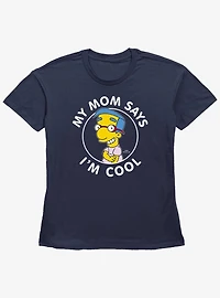 The Simpsons Milhouse Is Cool Womens Straight Fit T-Shirt