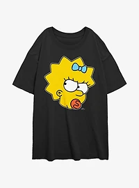 The Simpsons Sassy Maggie Womens Oversized T-Shirt