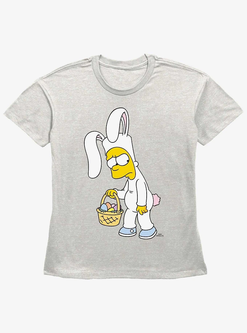 The Simpsons Bunny Bart Womens Straight Fit T-Shirt