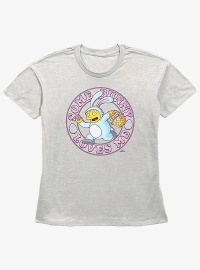 The Simpsons Some Bunny Womens Straight Fit T-Shirt