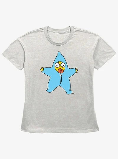 The Simpsons Maggie Star Snow Suit Womens Straight Fit T-Shirt