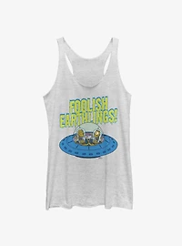 The Simpsons Foolish Earthlings Womens Tank Top