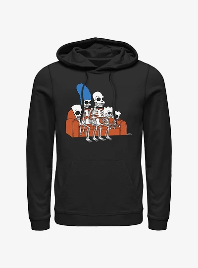 The Simpsons Skeleton Family Couch Hoodie
