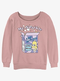 The Simpsons Mr. Sparkle Box Womens Slouchy Sweatshirt