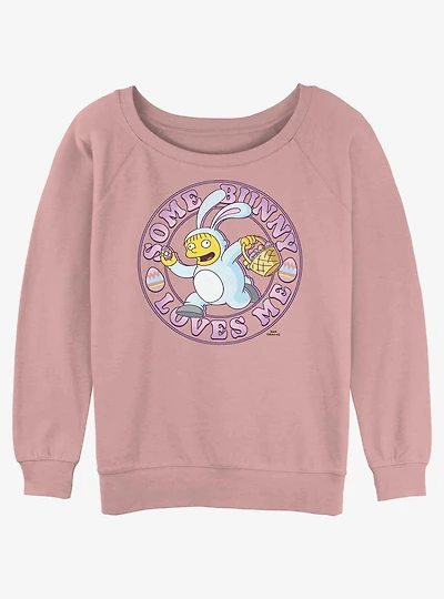 The Simpsons Some Bunny Womens Slouchy Sweatshirt