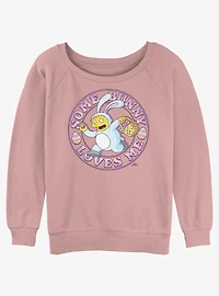 The Simpsons Some Bunny Womens Slouchy Sweatshirt