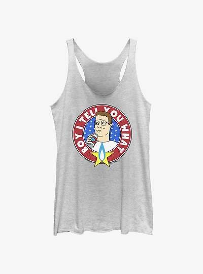 King of the Hill Boy I Tell You What Badge Women's Tank Top