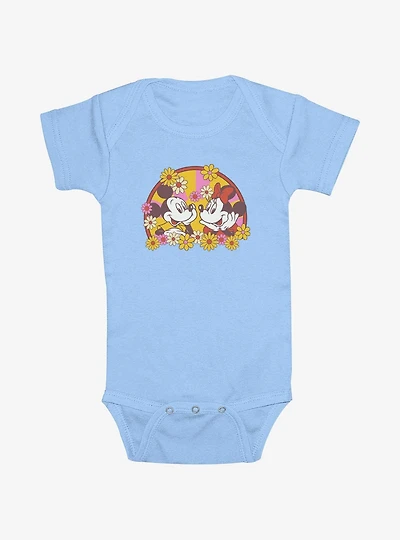 Disney Mickey Mouse Minnie Love Bloom Infant Bodysuit