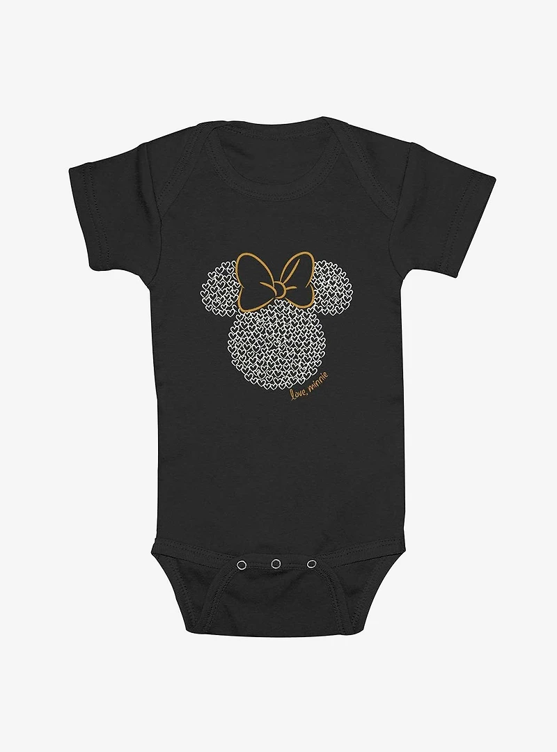Disney Minnie Mouse Heart, Love Infant Bodysuit