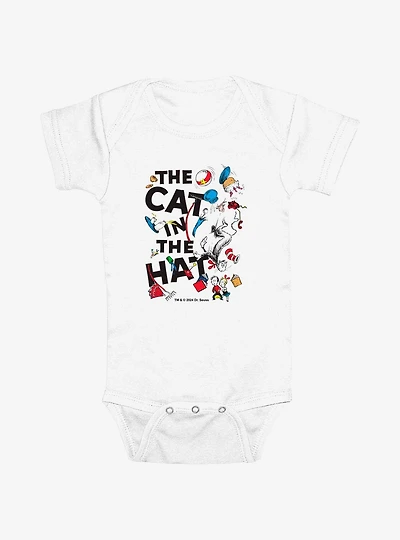 Dr. Seuss Cat The Hat Scatter Infant Bodysuit