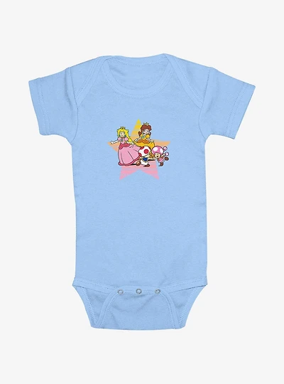 Nintendo Princess Peach Star Infant Bodysuit