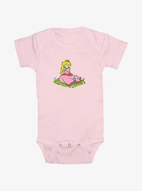 Nintendo Peach And A Butterfly Infant Bodysuit