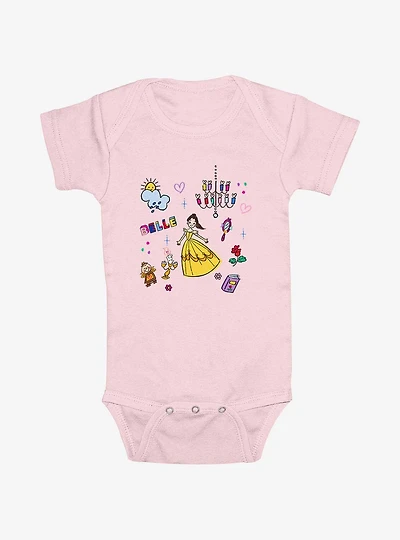 Disney Princesses Belle And Icons Infant Bodysuit