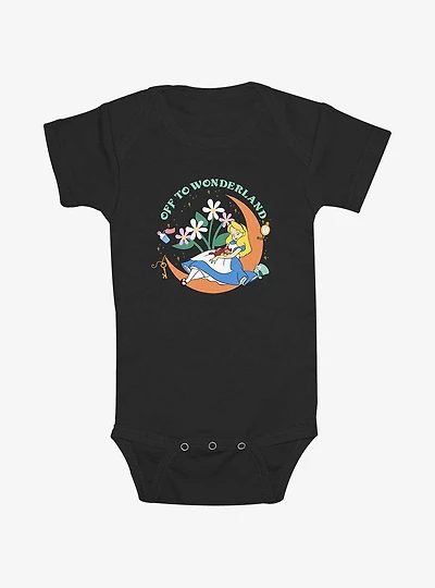 Disney Alice Wonderland Moon Infant Bodysuit
