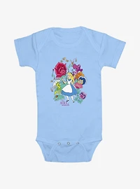 Disney Alice Wonderland Classic Floral Forest Infant Bodysuit