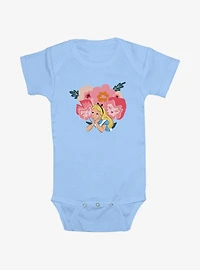 Disney Alice Wonderland Flowers Infant Bodysuit