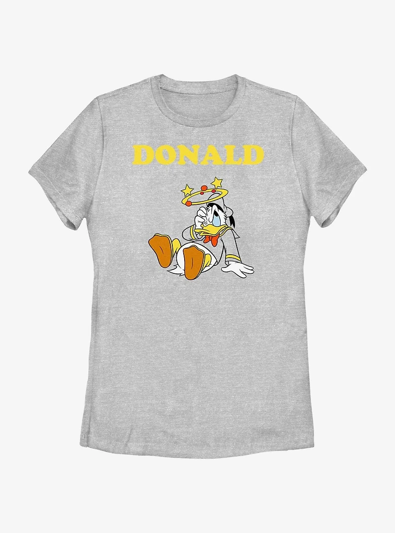 Disney Donald Duck Dizzy Stars Womens T-Shirt
