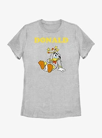 Disney Donald Duck Dizzy Stars Womens T-Shirt
