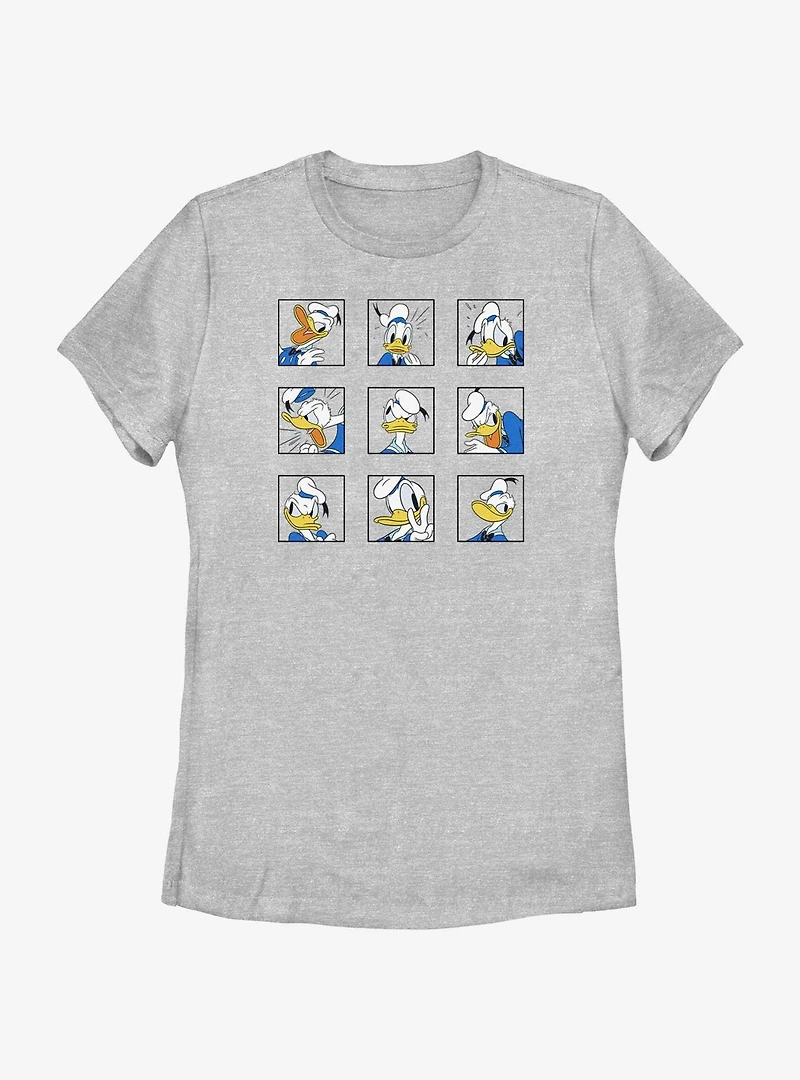 Disney Donald Duck Classic Expressions Womens T-Shirt