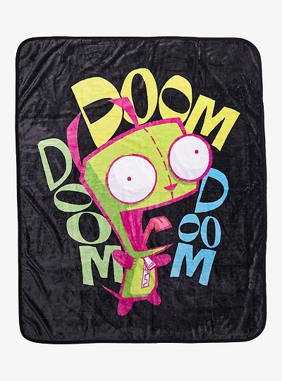 Invader Zim GIR Doom Fleece Thow - BoxLunch Exclusive