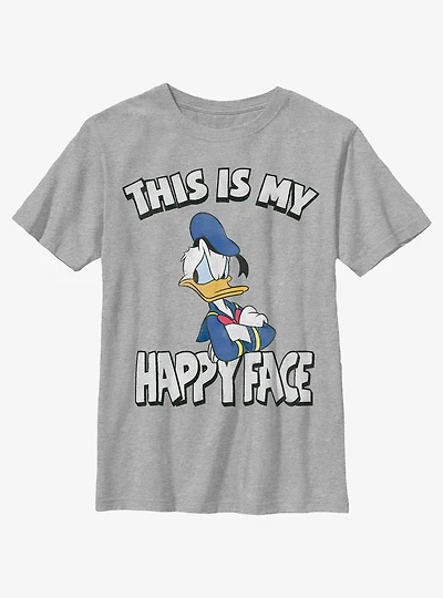 Disney Donald Duck This Is My Happy Face Youth T-Shirt