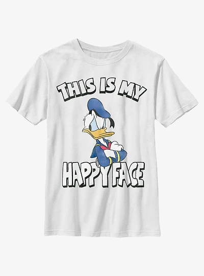 Disney Donald Duck This Is My Happy Face Youth T-Shirt