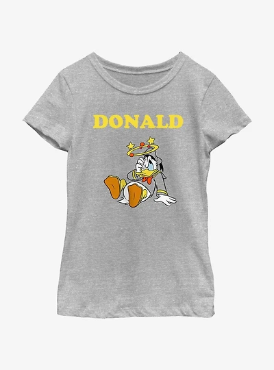 Disney Donald Duck Dizzy Stars Youth Girls T-Shirt
