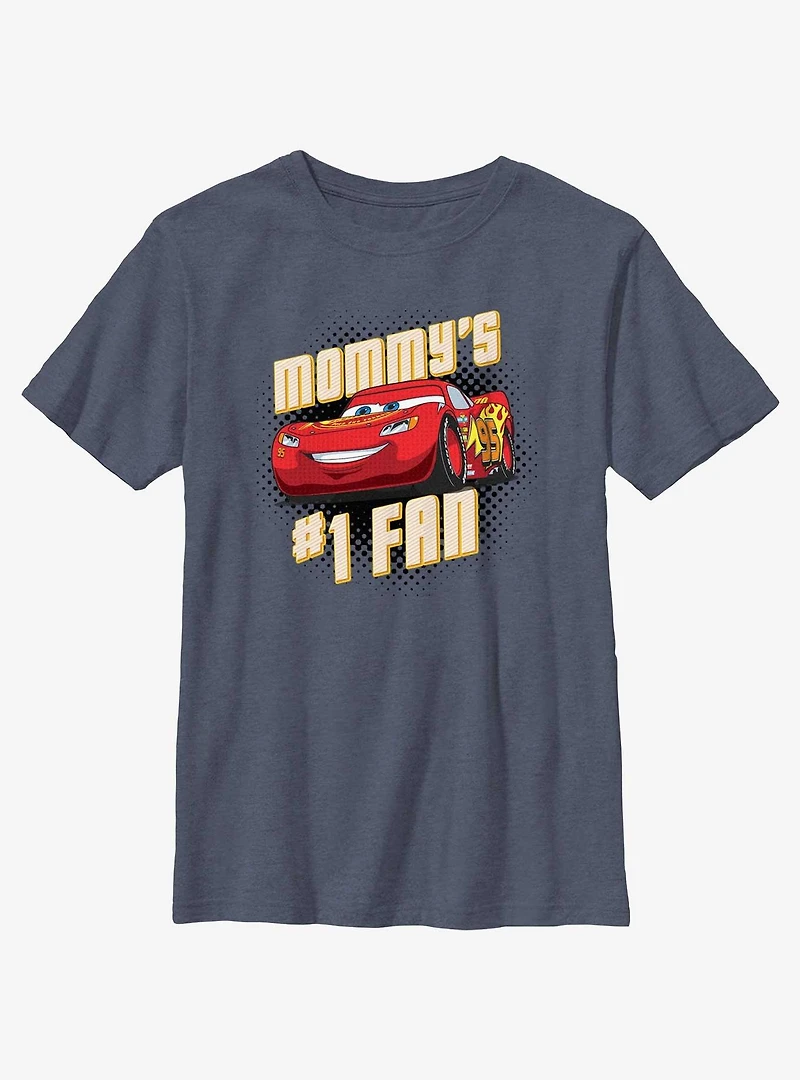 Disney Pixar Cars Mom's Number 1 Fan Youth T-Shirt