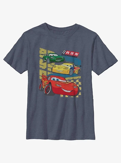Disney Pixar Cars Follow The Tracks Youth T-Shirt